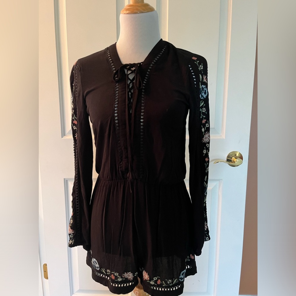 Embroidered romper
